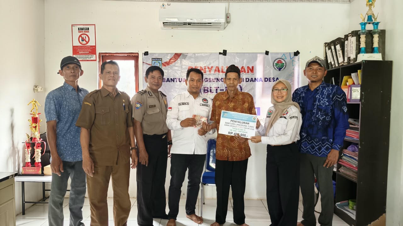 Pemerintah Desa Tanah Abang Salurkan BLT Periode Juli-Oktober 2026 kepada Warga Penerima Manfaat